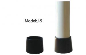 Wholesale Plastic Coated Composite Pipe Rack Fittings / Black PP tube Bottom Cap from china suppliers