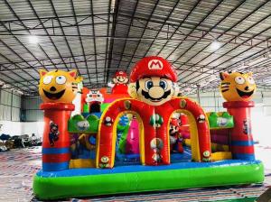 Wholesale Kids Inflatable Bounce House Funny Castle With Silde PVC Tarpaulin from china suppliers