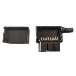 OBD2 Male Connector 16pin J1962 Male Plug Concealed Buckle Housing With Wire