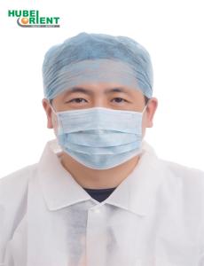 Wholesale Disposable PP/SMS Non Woven Doctor Cap Head Cover Hair Net Surgical Doctor Hat With Elastic At Back from china suppliers