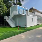 Prefabricated Luxury Folding Container House With Bedroom / Bathroom