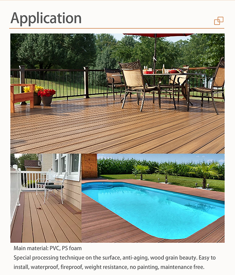 18mm Thickness Deluxe Arch Solid Decking for Outdoor Living Space Design