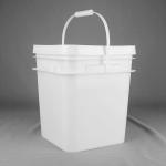 Chemical Resistance Square Plastic Bucket 1.2 Kg for Food Grade Paint Toys