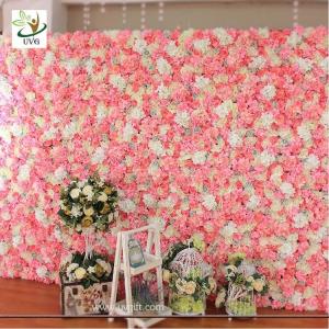 Wholesale UVG stunning artificial wedding decoration flower stand for bridal exhibition and party backdrops CHR1132 from china suppliers