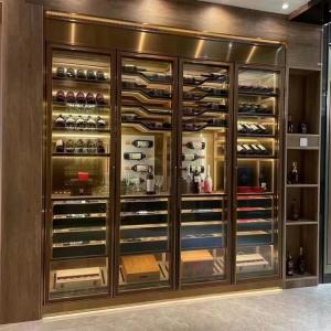 Wholesale SS201/SS304 Built In Wall Wine Cabinet Metal Customized Size from china suppliers