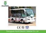 3 Rows Safa Seats Small Electric Shuttle Bus With MP3 Player Alloy Rim For Hotel