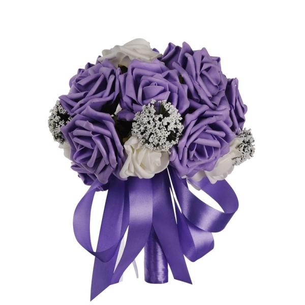 European and American PE foam lace bride holding bouquet wedding bridesmaids