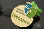 Zinc Alloy Award Coins Medallions Personized Color Filled Smooth Back
