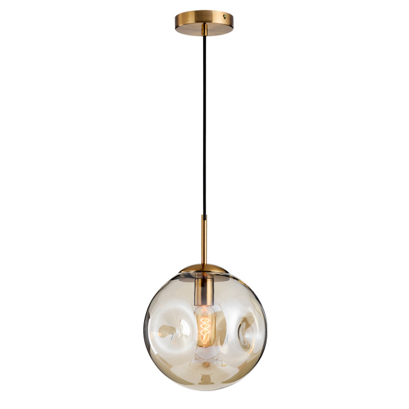 Simple Grey glass pendant light for indoor home Kitchen Dining room Decoration (WHGP-28)