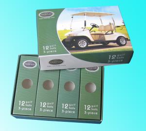 Wholesale Golf Ball Paper Box Packaging PVC Window , Box Packaging For Golf Ball from china suppliers