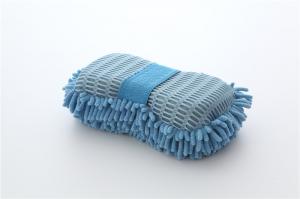 Wholesale Blue color microfiber chenille car cleaning, house cleaning sponge applicator pad from china suppliers