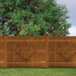 FSC Yard 8 Ft High Cedar Wood Fence Panel Outdoor Cedar Border Fence