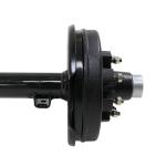 High Capacity 7000 lb Trailer Axle with Electric Brakes and 8 Bolts on 6.5" Bolt