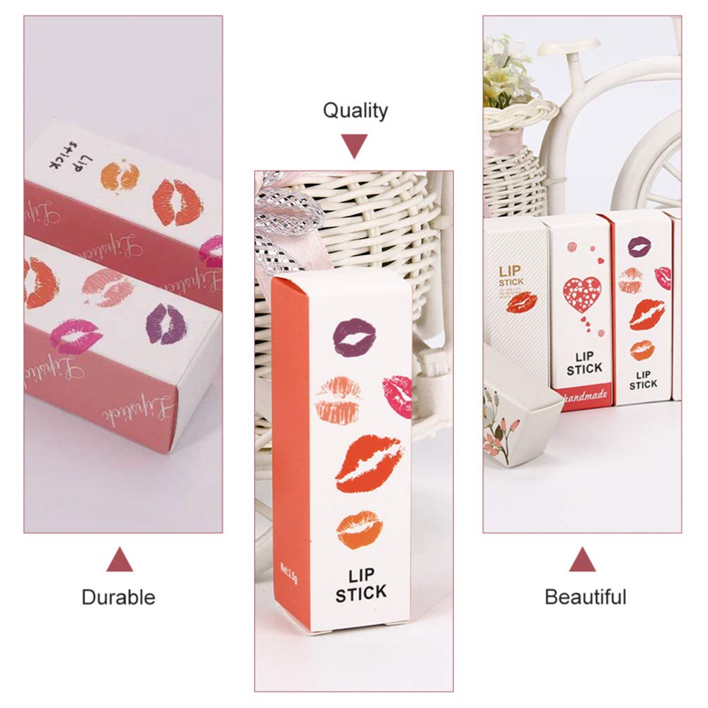 Small Lipstick Carton Paper Tube Gift Packaging Paper Box made from Recycled Materials