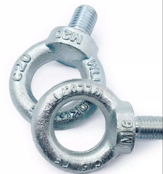 M30 M36 Carbon Steel Hot Dip Galvanized HDG Geomet Dacromet Eye Bolt DIN580 for