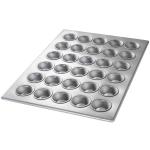 Rk Bakeware China-42754 12 Cup Glazed Aluminized Steel Mini Crown Muffin Pan/