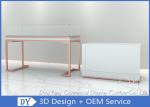 Matte White Handbag Display Fixtures Pre - Assembly Structure Superb Craftsmansh