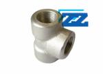 Threaded Reducer Steel Pipe Tee 2 x 1 Inch 3000 # ASTM A182 F53 BS 3799