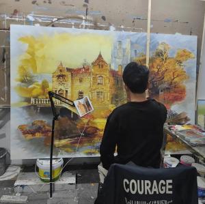 Wholesale Hand-Painted Oil Painting On Canvas For Room Wall Art Decor from china suppliers
