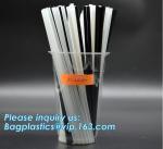 PLA Straws, disposable biodegradable PLA straw Individual Packed 100% Biodegrada