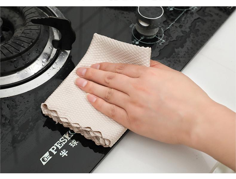 All-age Kitchen Cleaning Scouring Cloth No Marks No Oil No Hair Loss Water Absorption
