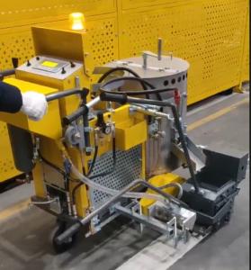 Wholesale 120KG Coating Barrel Capacity Hot Thermoplastic Road Marking Machine for Marking from china suppliers