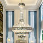 Designer Duplex Building Light Luxury Postmodern Empty Living Room hotel large