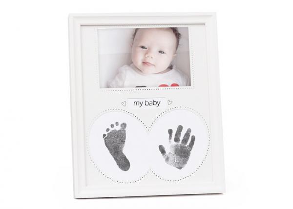 Quality Custom Made Baby Hand and Footprint Photo Frame Newborn Baby Souvenir Gift for sale