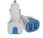 Dual USB led luminous car charger new fast USB car charger adapter quick charge