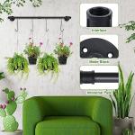 Metal Flowerpot Hanger for Window Wall Ceiling Herb Garden Wood Type Pergolas