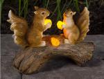 Waterproof 7"H 4V Squirrel Solar Powered Garden Animals