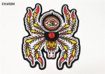 Woven Twill Embroidered Back Patch Bright Colorful In Jacket Coat