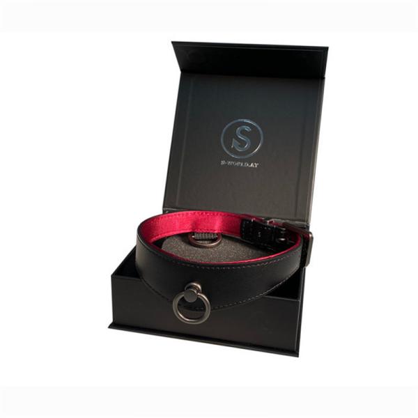 Sample Dongguan Luxury Leather Pet Dog Cat Collar Leashes Custom Gift Box