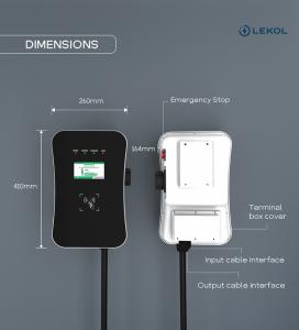 Wholesale Commercial Type 2 EVSE Charging Station Point 4.3 inch LCD Screen from china suppliers