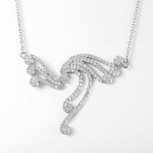 Wholesale Cubic Zirconia 925 Sterling Silver Necklaces Flying Pheonix from china suppliers