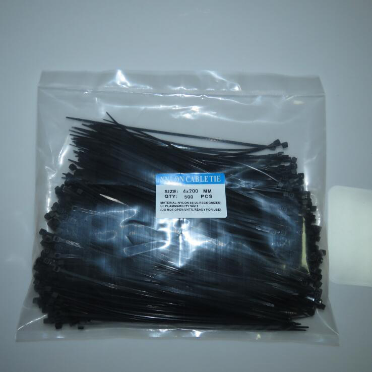 China Factory Directly Provide Custom Self Gripping Plastic Nylon Cable Ties