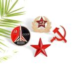 Custom Enamel Military Cap Badges Lapel Pins Metal Band Pins Pentagram