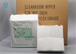 0609 Highly Absorbent Presaturated Cleanroom Wipes , Lint Free Polyester Wipes
