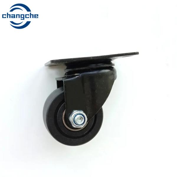 Black Swivel Caster Wheel 3" Caster Replacement for Cabinet, Bookcase, Computer