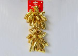 China 6mm 32” Chrismas Curly Swirls bow for Christmas Holiday gift packing 90U - 200U Thickness on sale