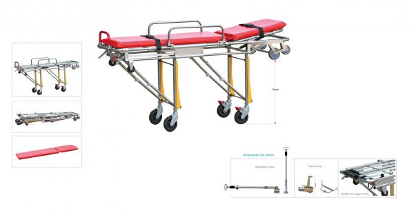 Quality flexible aluminum alloy  emergency patient transport stretcher for ambulance for sale