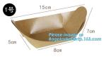 Disposable brown kraft paper boat paper food tray,Latest design food grade