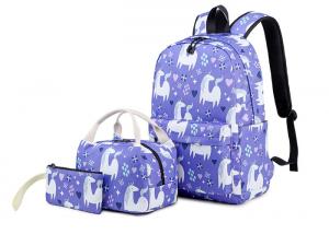 China Unicorn Thicken Shoulder Strap Lightweight School Backpack Durable Water Resistant Fabric on sale