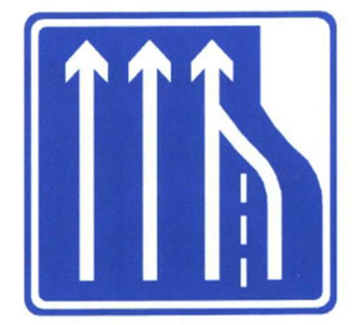 Road Information Guide Signs Blue and White Color Sign Thick Aluminum Traffic