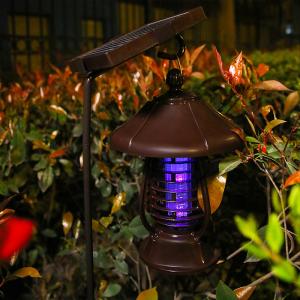 Wholesale Solar Powered Led Light Pest Bug Zapper Insect Mosquito Killer Lamp Garden Lawn from china suppliers