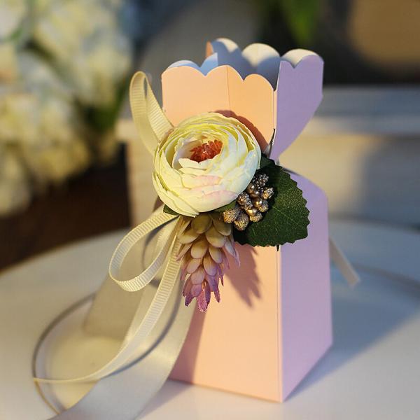 Custom Logo Printing Colorful Chocolate Candy Packaging Box for Wedding Favors
