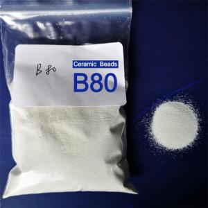 Wholesale B80 Ceramic Beads Blasting Media Size 0.180-0.25 Mm Stainless Steel Surface Finish from china suppliers