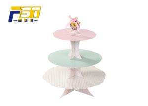Wholesale Stylish High - End Cardboard Cake Display Round Shape UV Coating For Birthday Party from china suppliers