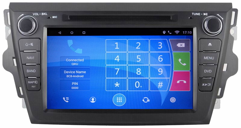Ouchuangbo car radio gps navigation android 6.0 for Great wall C30 with 4 Cores dual zone AUX BT