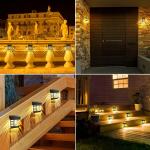 0.4W 600mAh Solar Fence LED Lights Decorative 26LM Outdoor